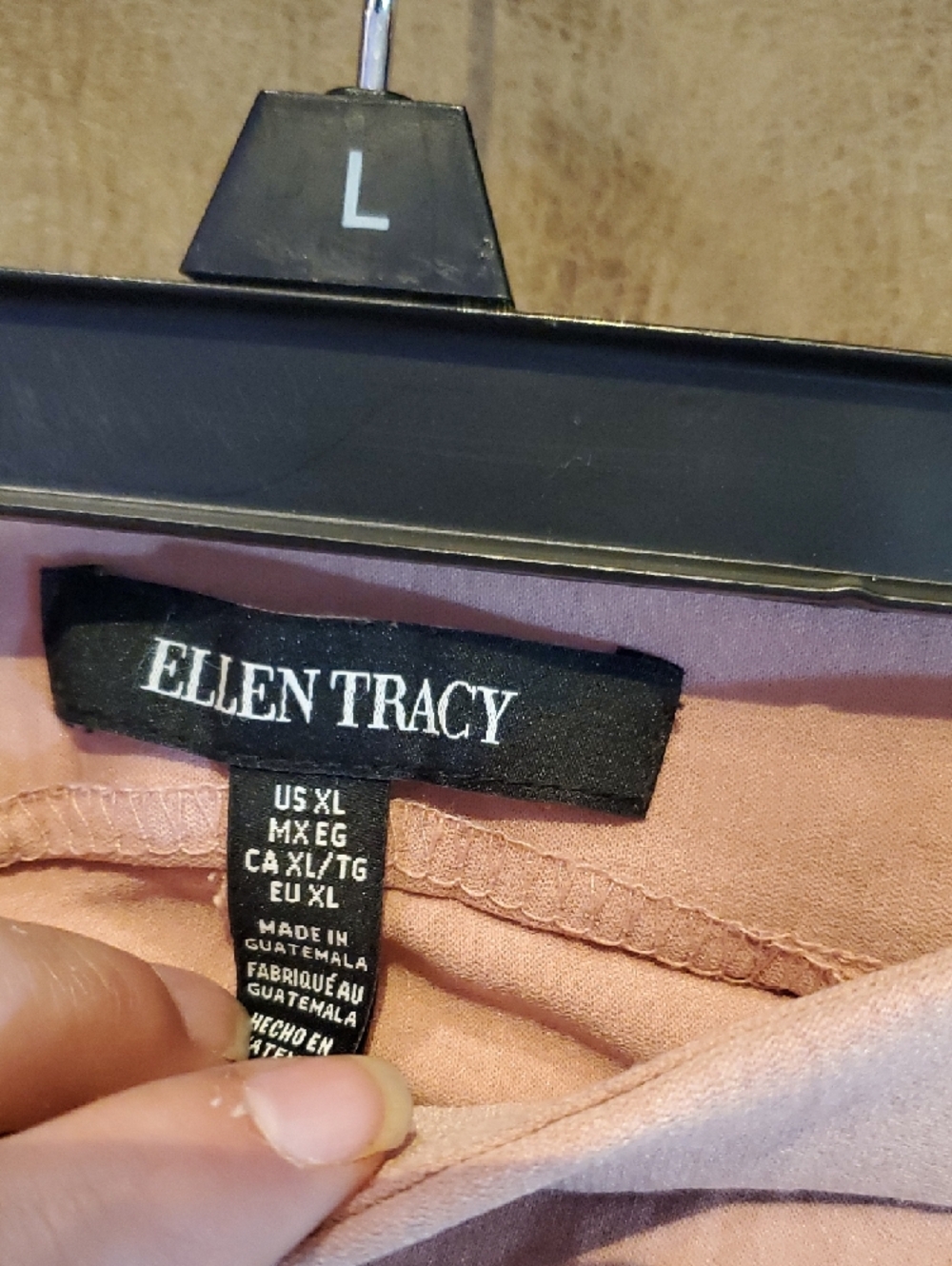 Ellen Tracy Straight Leg Pants in Dusty Rose - Picture 2 of 3